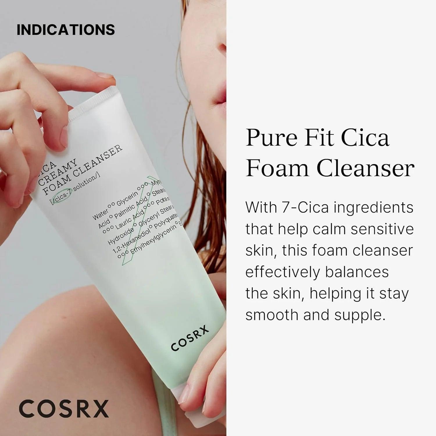 COSRX Pure Fit Cica Creamy Form Cleanser 150ml-thekimyoung.com
