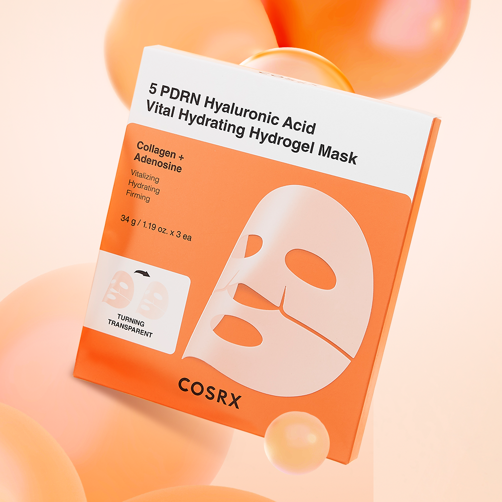 COSRX - 5 PDRN Hyaluronic Acid Vital Hydrating Hydrogel Mask (1 Pack 3ea)-thekimyoung.com