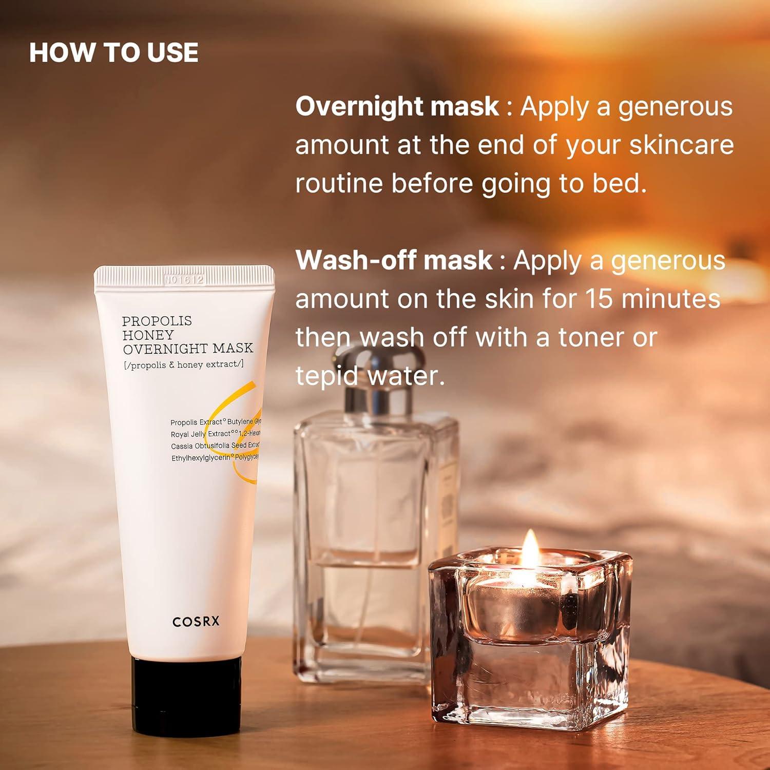 COSRX - Full Fit Propolis Honey Overnight Mask (60ml)-thekimyoung.com