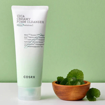 COSRX - Pure Fit Cica Creamy Foam Cleanser (150ml)-thekimyoung.com