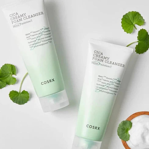 COSRX - Pure Fit Cica Creamy Foam Cleanser (150ml)-thekimyoung.com