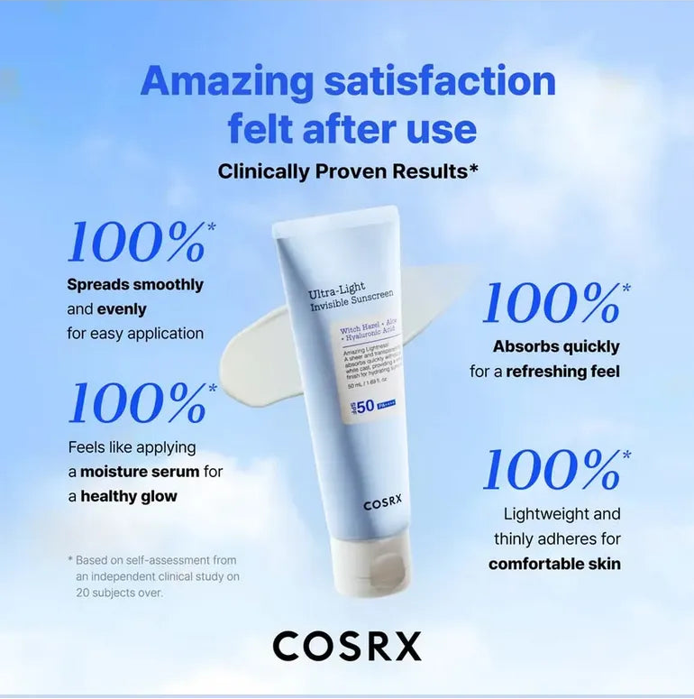 COSRX - Ultra-Light Invisible Sunscreen SPF50 PA++++ (50ml)-thekimyoung.com