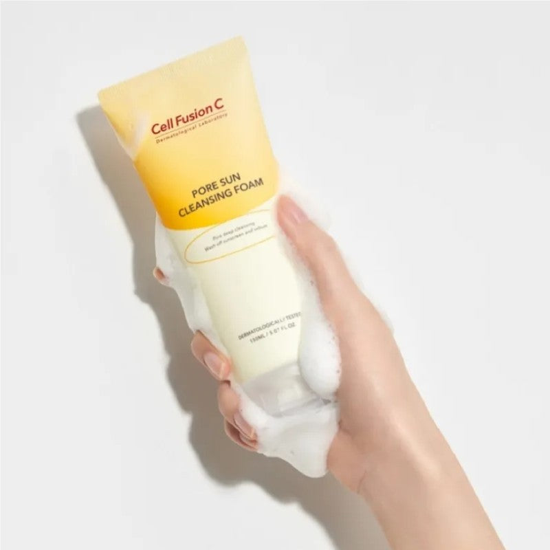 [Cell Fusion C] Pore Sun Cleansing Foam 150ml-thekimyoung.com
