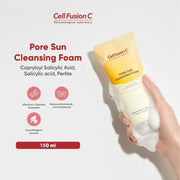 [Cell Fusion C] Pore Sun Cleansing Foam 150ml-thekimyoung.com