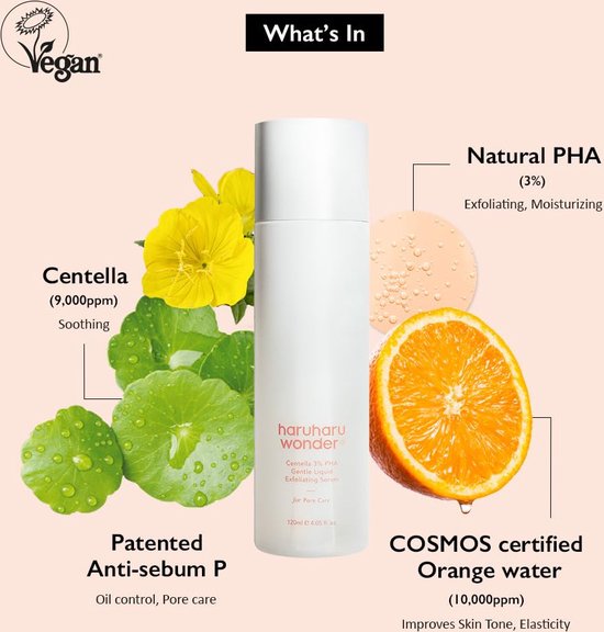 haruharu wonder - Centella 3% PHA Gentle Liquid Exfoliating Serum 120ml-thekimyoung.com