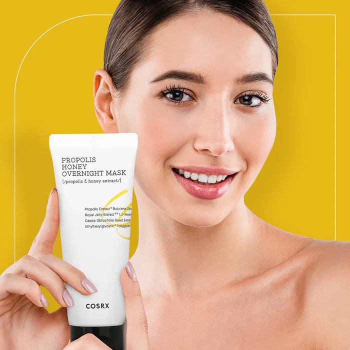 COSRX - Full Fit Propolis Honey Overnight Mask (60ml)-thekimyoung.com