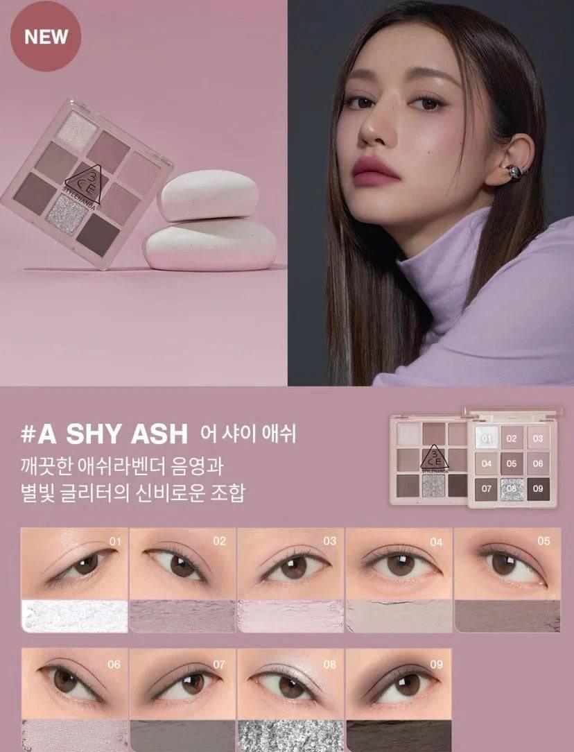 3CE Multi Eye Color Palette #A SHY ASH-thekimyoung.com