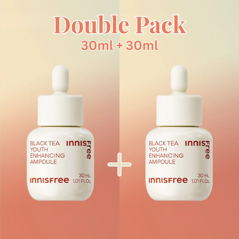 innisfree Black Tea Youth Enhancing Ampoule 30ml+30ml (Double Pack) Ampoule innisfree