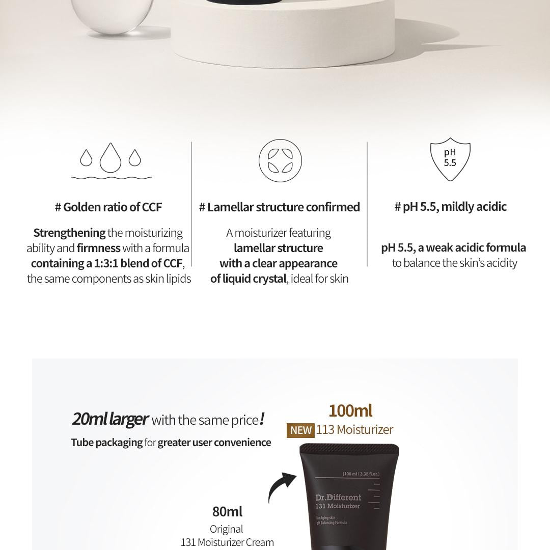 Dr. Different 131 Moisturizer 100ml-thekimyoung.com