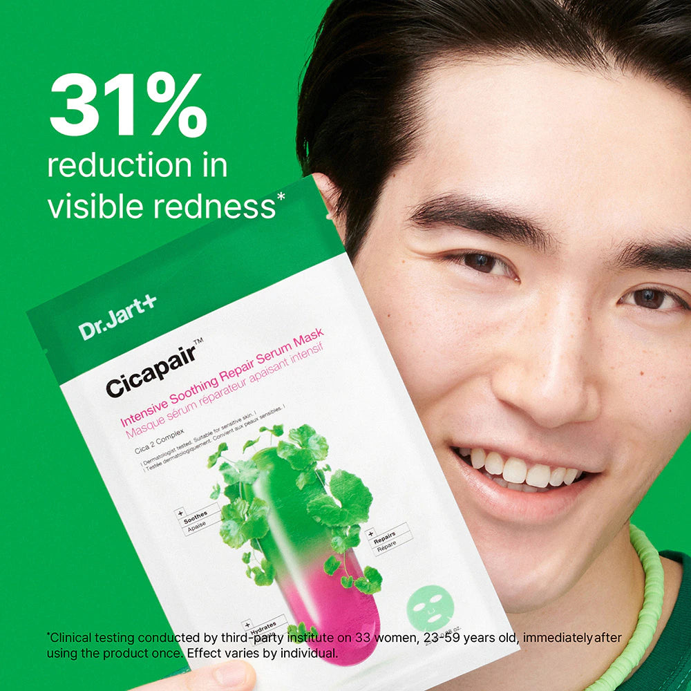 Dr.Jart+ Cicapair Sensitive Skin Serum Face Mask For Redness (5 Sheets) Mask Sheet Dr.Jart+
