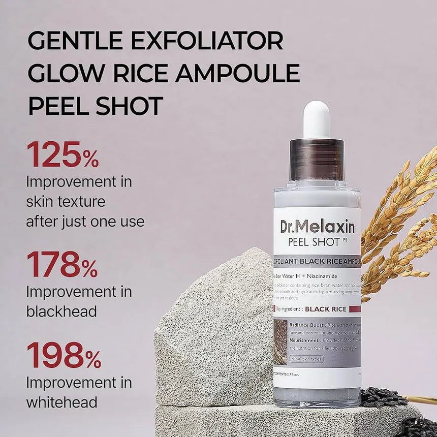 Dr.Melaxin - Peel Shot Exfoliating Black Rice Ampoule 80ml Ampoule Dr.Melaxin