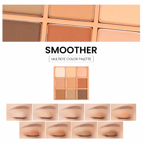 3CE Multi Eye Color Palette 8.1g #SMOOTHER-thekimyoung.com