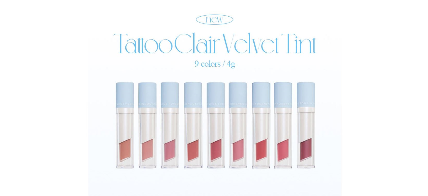 FORENCOS Tatoo Cliar Velvet Tint 4g 50 colors Lip Stains FORENCOS
