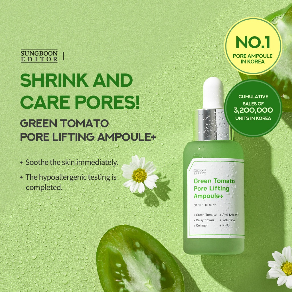 Sungboon Editor Green Tomato NMN Pore Lifting Ampoule 40ml Ampoule Sungboon Editor