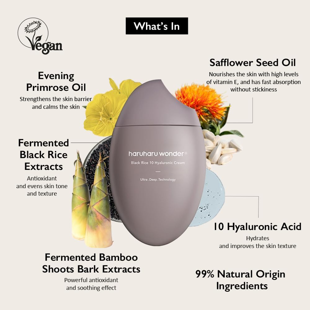 haruharu wonder - Black Rice 10 Hyaluronic Cream 50ml-thekimyoung.com