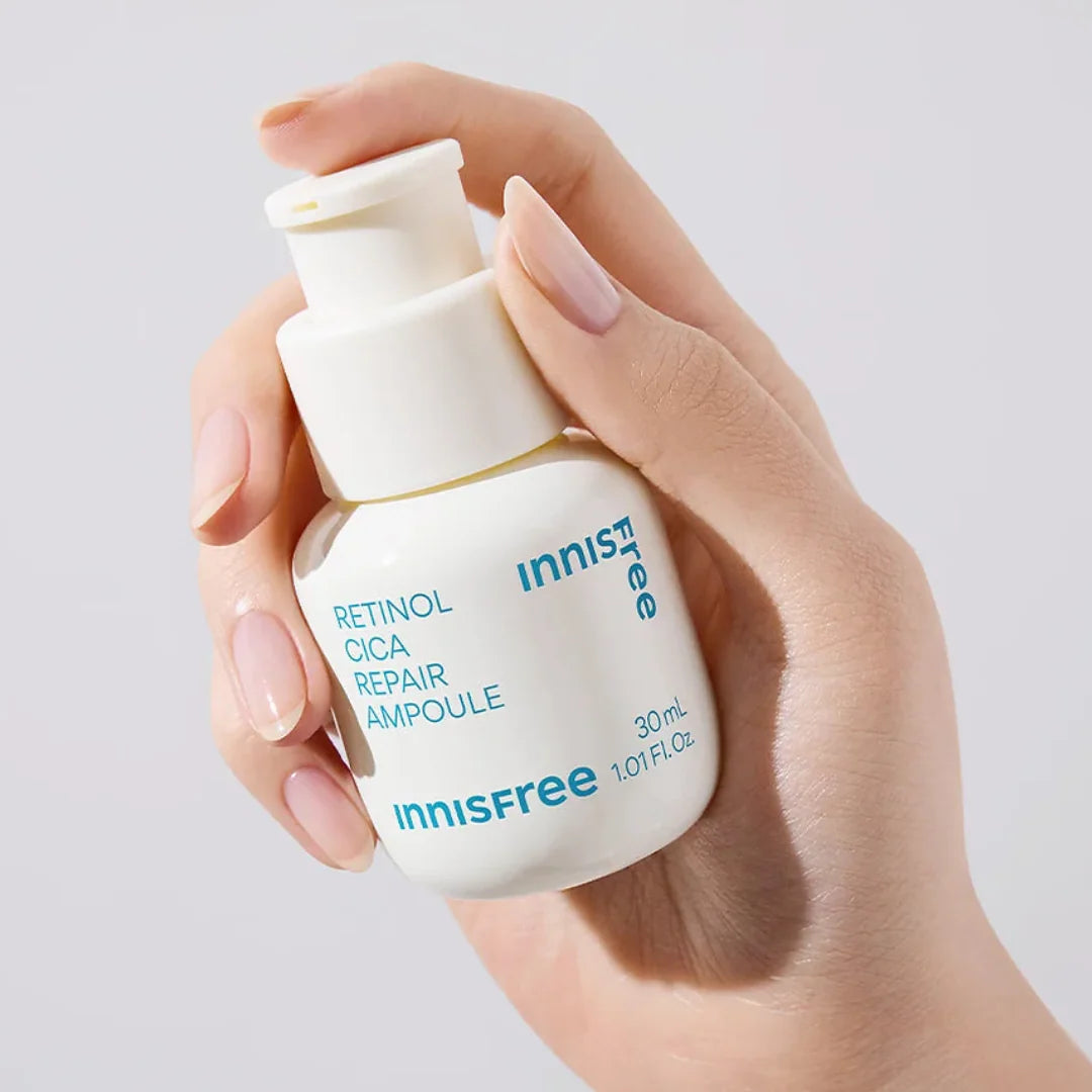 innisfree Retinol Cica Repair Ampoule - Soothing Pore & Blemish Care-thekimyoung.com