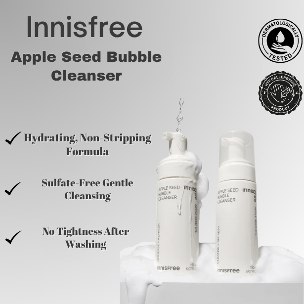Innisfree Apple Seed Bubble Cleanser 150ml Cleansing Foam innisfree