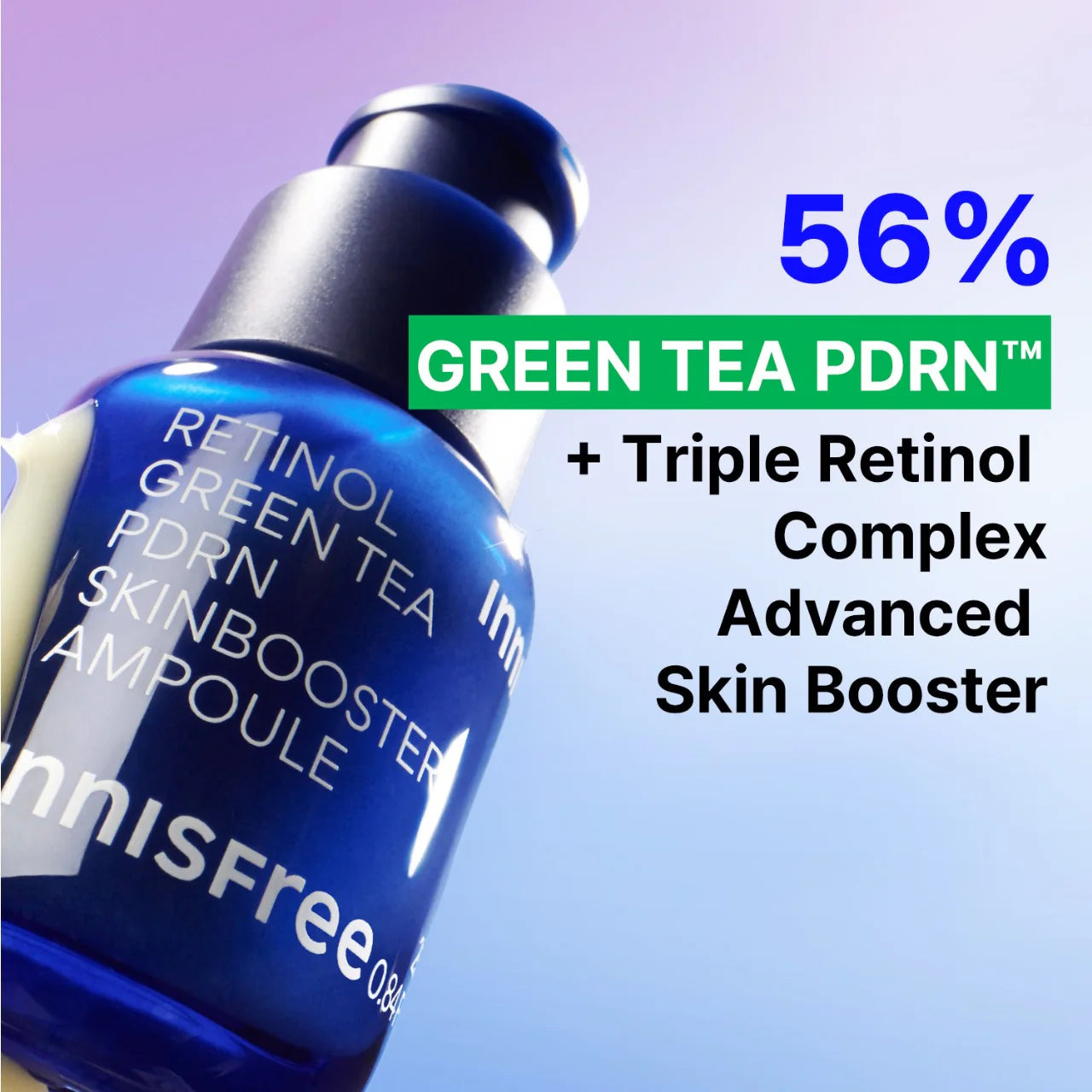 Innisfree Retinol Green Tea PDRN Skin booster Ampoule-thekimyoung.com