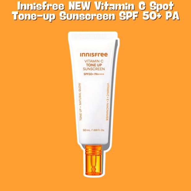 Innisfree Vitamin C Spot Tone-up Sunscreen 50ml+50ml Face Serum innisfree