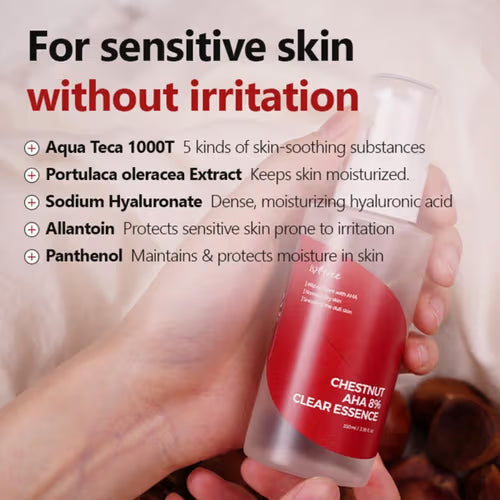 Isntree Chestnut AHA 8% Clear Essence 100ml Essence Isntree