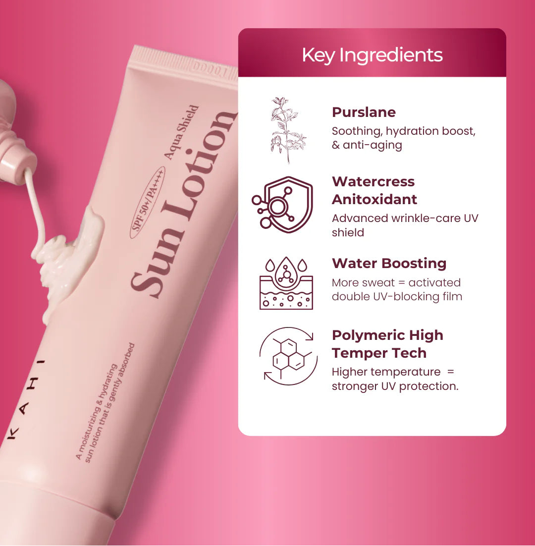 KAHI - Aqua Shield Sun Lotion SPF 50+ PA++++ 50ml-thekimyoung.com