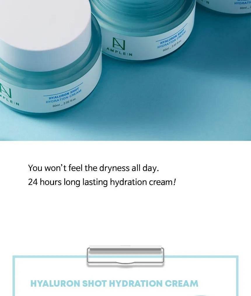AMPLE:N Hyaluron Shot Hydration Cream 60ml-thekimyoung.com
