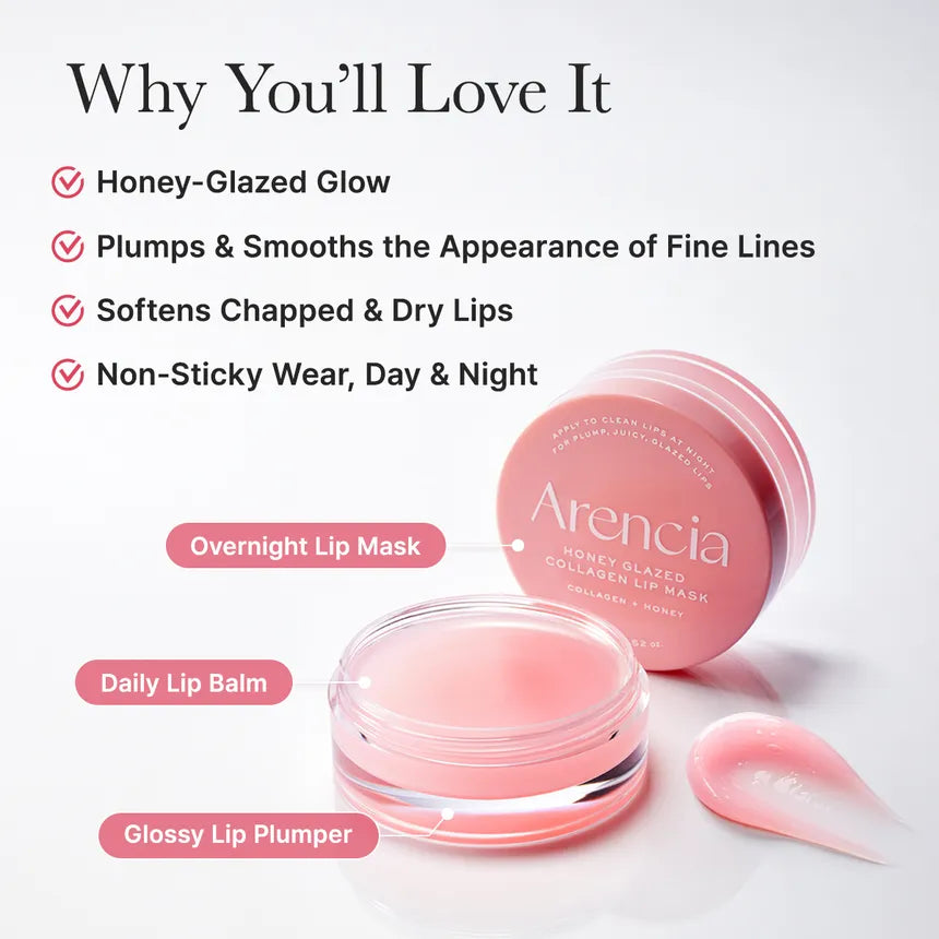 Arencia - Honey Glazed Collagen Lip Mask-thekimyoung.com