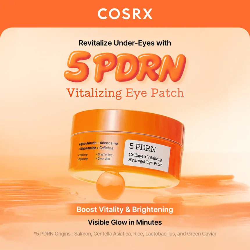 COSRX - 5 PDRN Collagen Vitalizing Hydrogel Eye Patch-thekimyoung.com