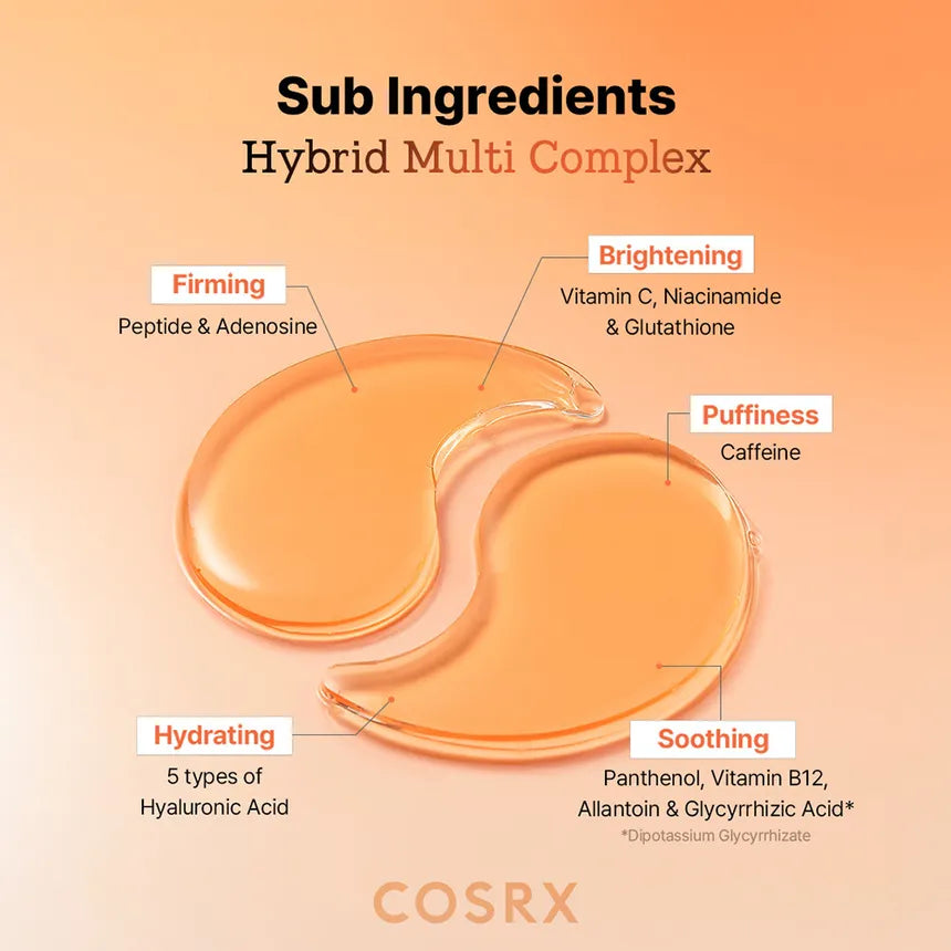 COSRX - 5 PDRN Collagen Vitalizing Hydrogel Eye Patch-thekimyoung.com