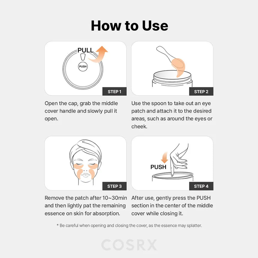COSRX - 5 PDRN Collagen Vitalizing Hydrogel Eye Patch-thekimyoung.com