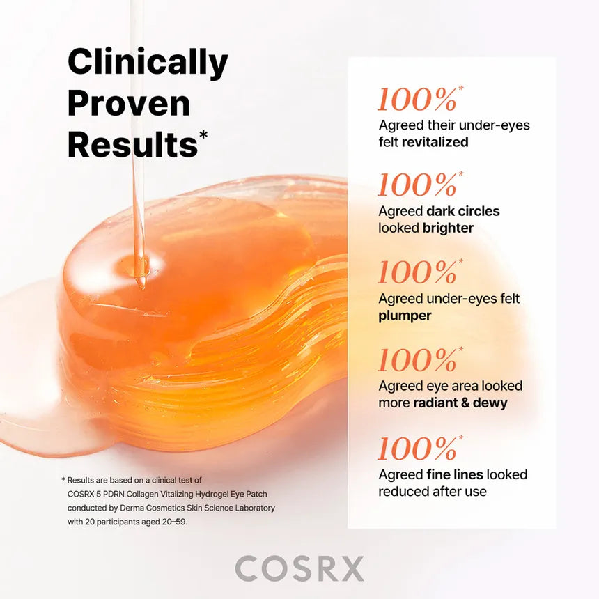 COSRX - 5 PDRN Collagen Vitalizing Hydrogel Eye Patch-thekimyoung.com