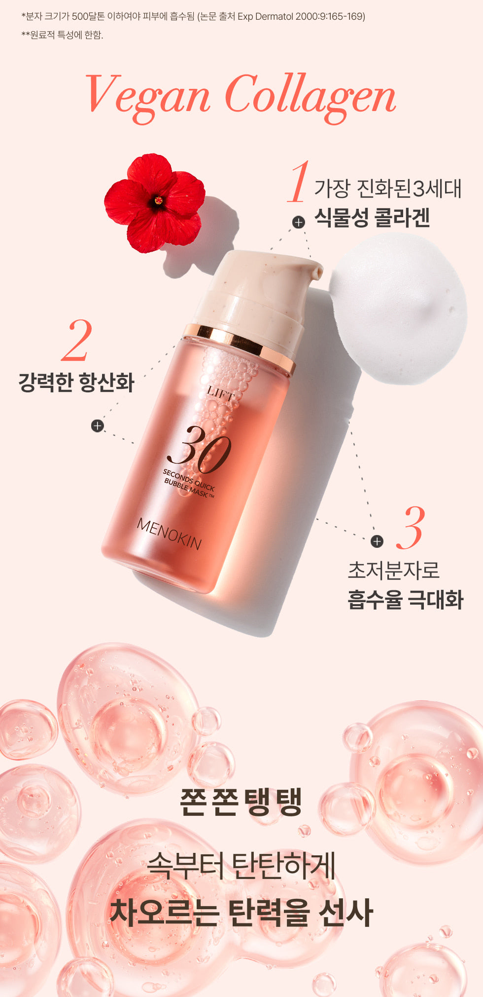 MENOKIN 30 Seconds Quick Bubble Mask 95ml Face Masks MENOKIN