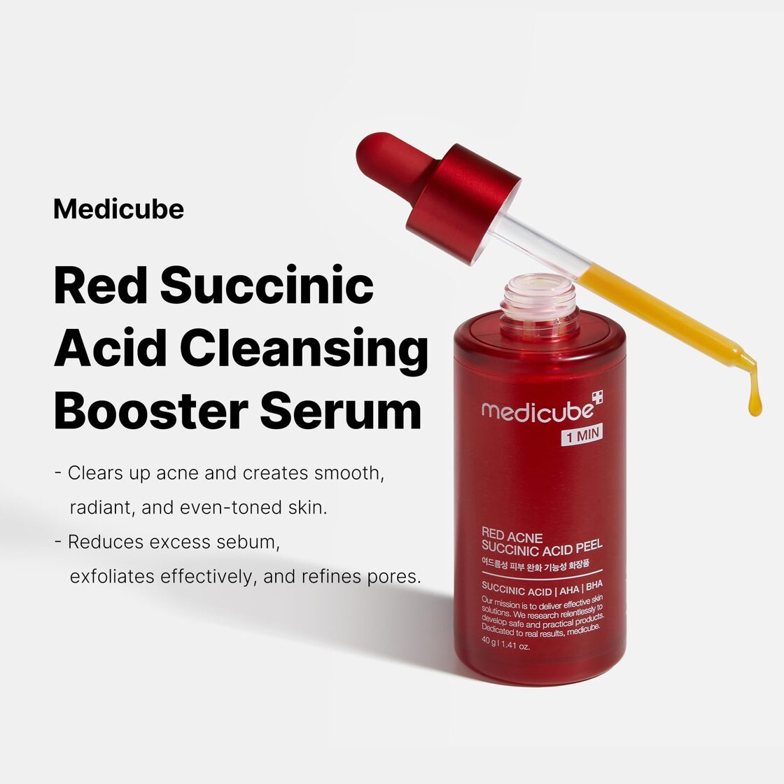 medicube Red Acne Succinic Acid Peel 40g-thekimyoung.com