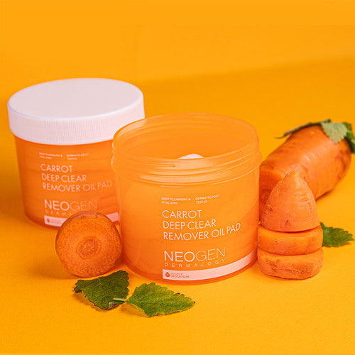 NEOGEN - Dermalogy Carrot Deep Clear Remover Oil Pad 150ml, (60 pads)-thekimyoung.com