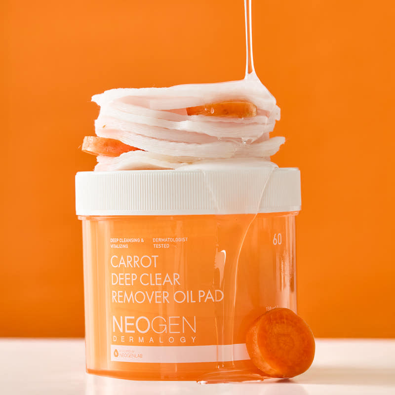 NEOGEN - Dermalogy Carrot Deep Clear Remover Oil Pad 150ml, (60 pads)-thekimyoung.com
