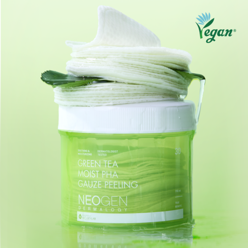 NEOGEN - Dermalogy Green Tea Moist PHA Gauze Peeling Pads 190ml, 30 sheets-thekimyoung.com