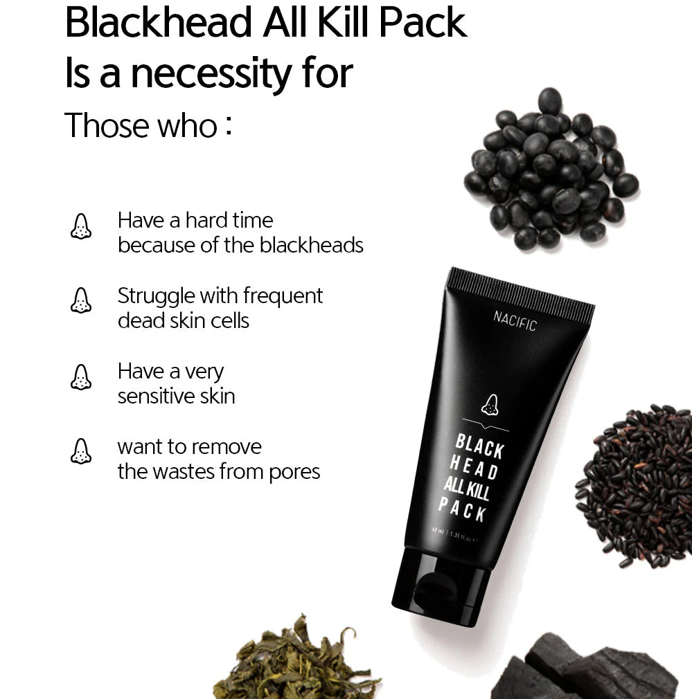 Nacific Blackhead All Kill Pack 40ml Face Masks NACIFIC