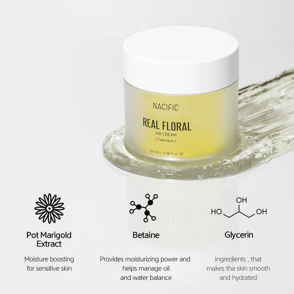 Nacific - Real Floral Air Cream Calendula 100ml Face Cream NACIFIC