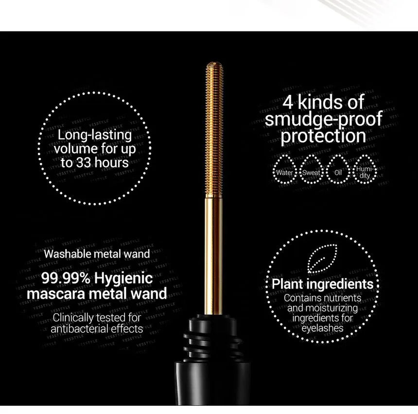 NEOGEN - Volume Metal Mascara 4ml -Black (Main Product + Refill)-thekimyoung.com