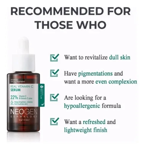 NEOGEN - Real Vitamin C Serum 30ml-thekimyoung.com
