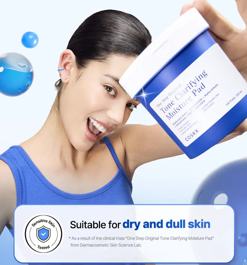 COSRX - One Step Original Tone Clarifying Moisture Pad (100 Pads)-thekimyoung.com