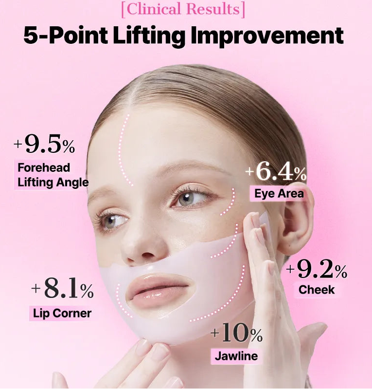 COSRX - The Peptide Collagen Lifting Glow Hydrogel Mask (3 Sheets)-thekimyoung.com