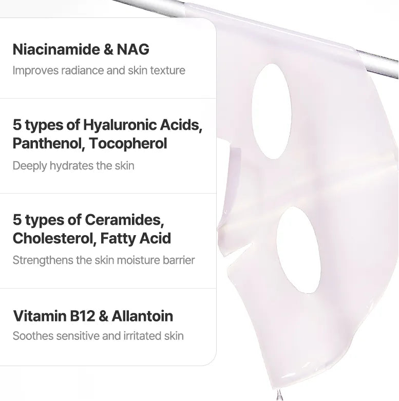 COSRX - The Peptide Collagen Lifting Glow Hydrogel Mask (3 Sheets)-thekimyoung.com