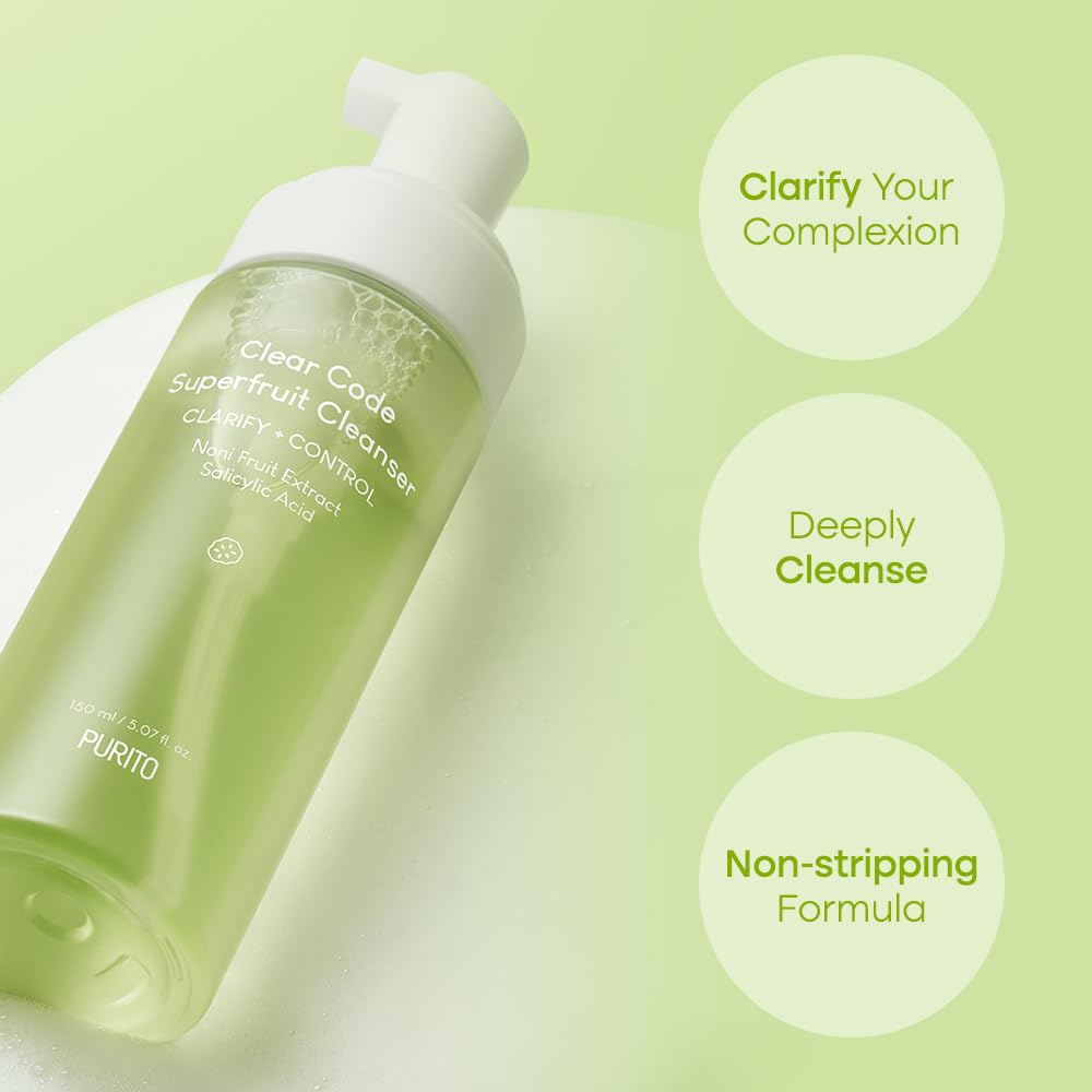 Purito SEOUL - Clear Code Superfruit Cleanser 150ml-thekimyoung.com