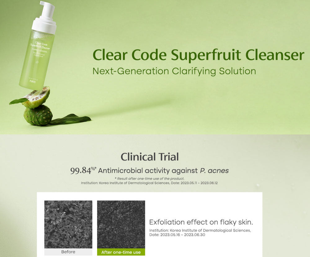 Purito SEOUL - Clear Code Superfruit Cleanser 150ml-thekimyoung.com