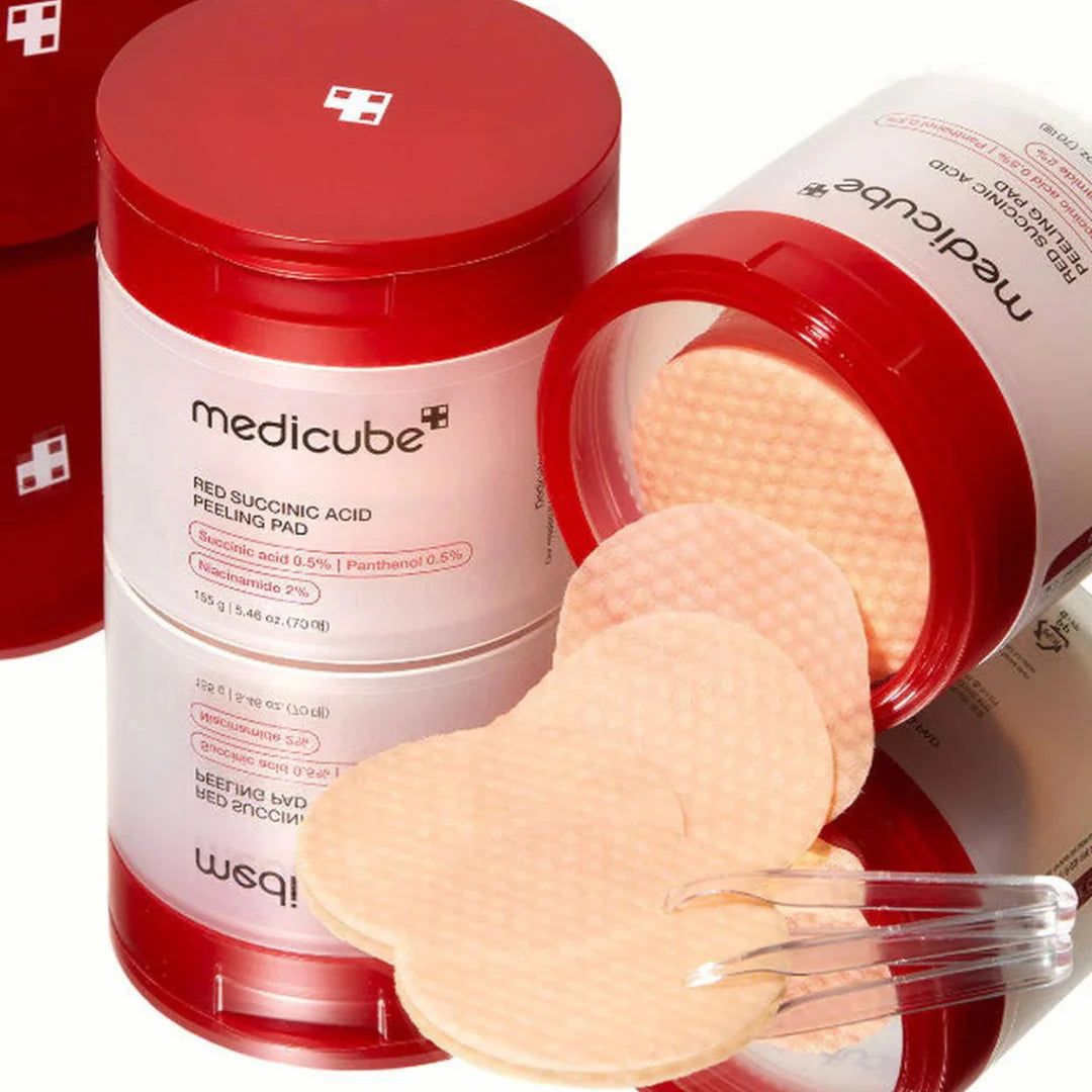 medicube Red Succinic Acid Peeling Pad-thekimyoung.com