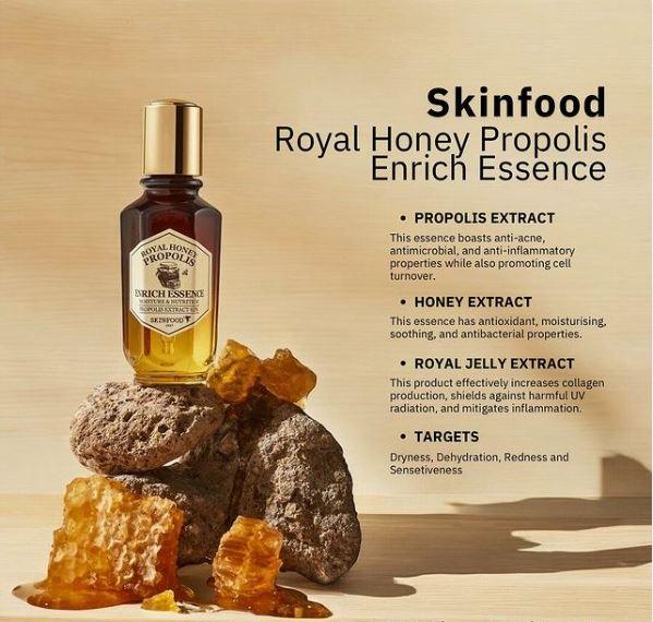 SKINFOOD Royal Honey Propolis Enrich Essence 50ml-thekimyoung.com