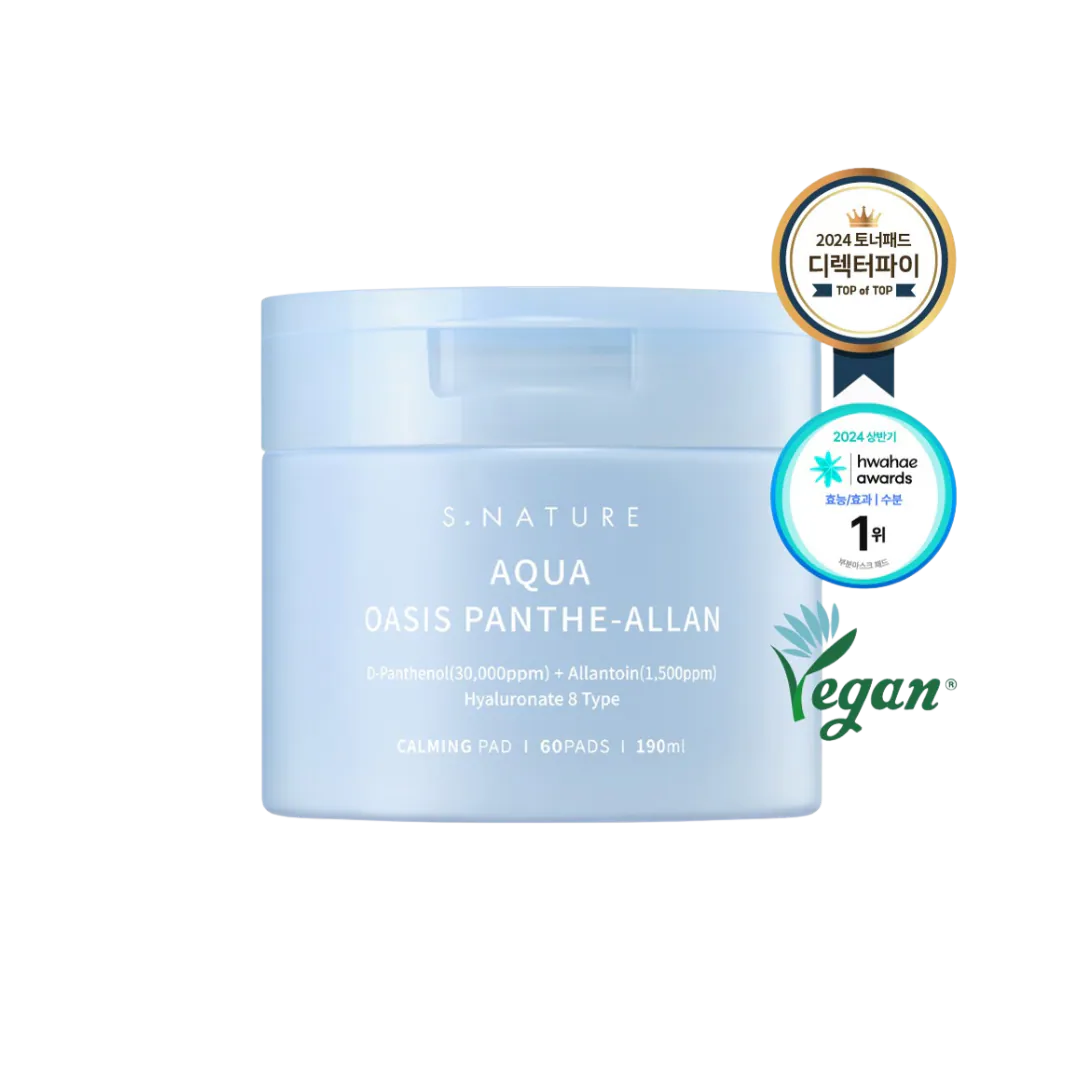 S.NATURE Aqua Oasis Panthe-Allan Calming Pad 60P 190ml Calming Pad S.NATURE