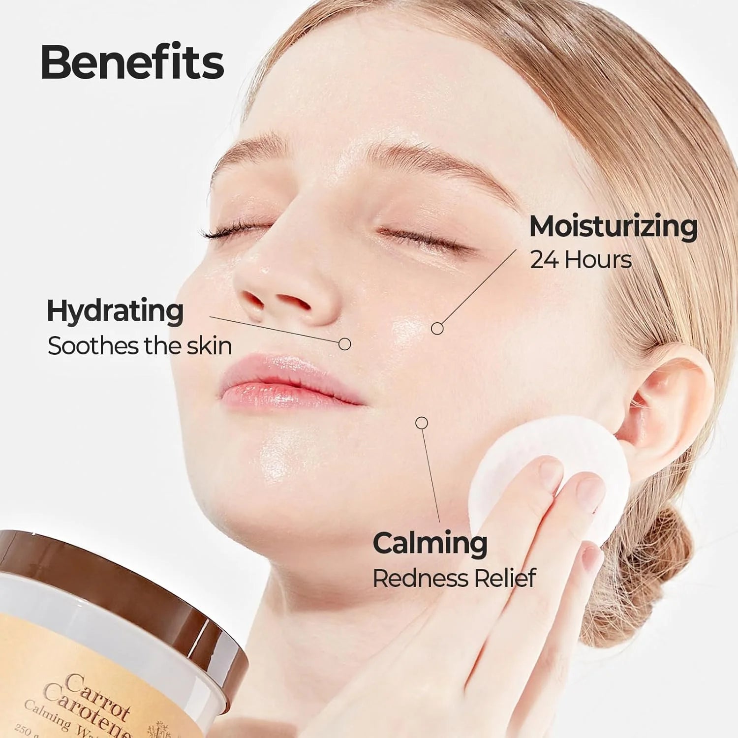 SKINFOOD Carrot Carotene Calming Water Pad 250g Toner Pad SKINFOOD