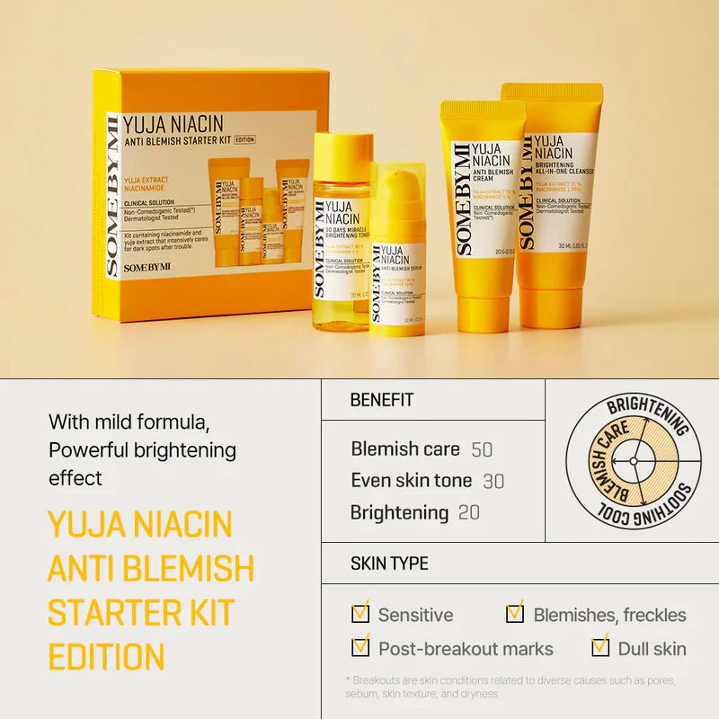 SOME BY MI - Yuja Niacin Anti Blemish Starter Kit-thekimyoung.com